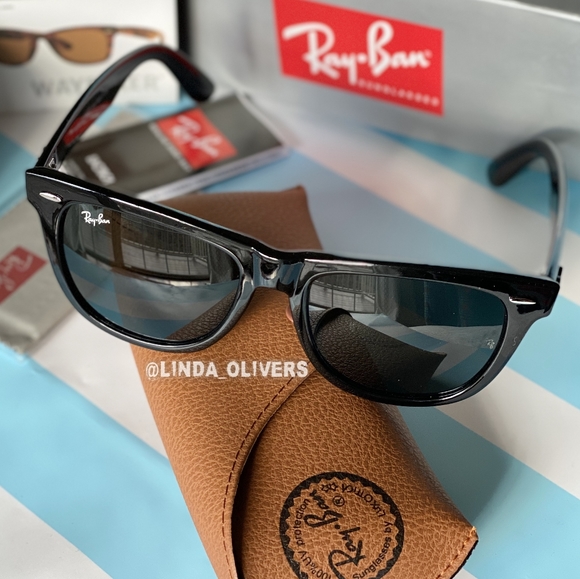 FREE SHIPPING Ray-Ban Wayfarer RB2140 Black - Picture 3 of 15